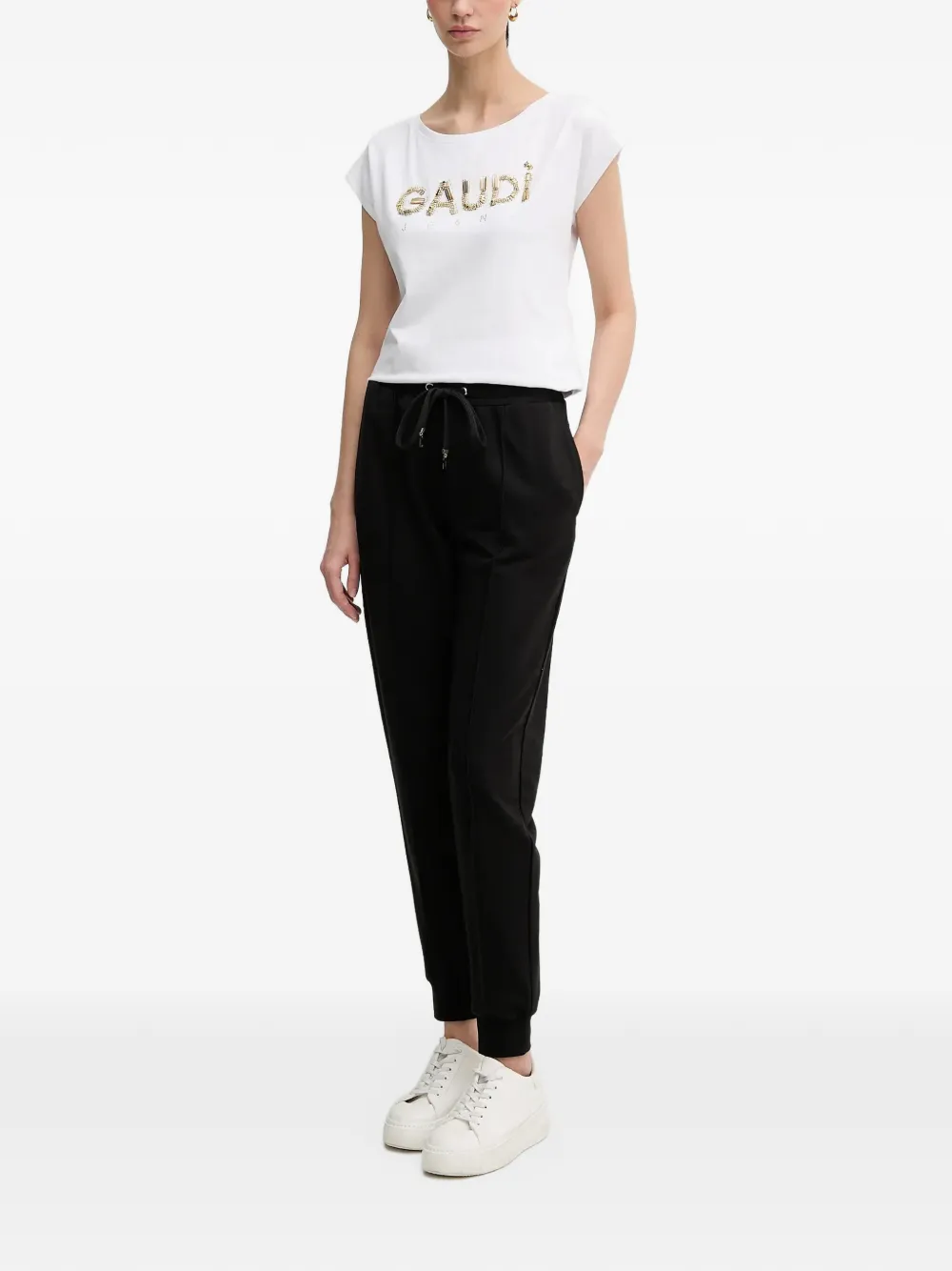 Gaudi Verfraaid T-shirt Wit