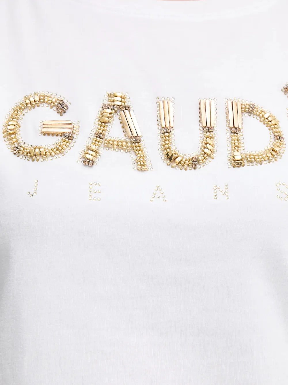 Gaudi Verfraaid T-shirt Wit
