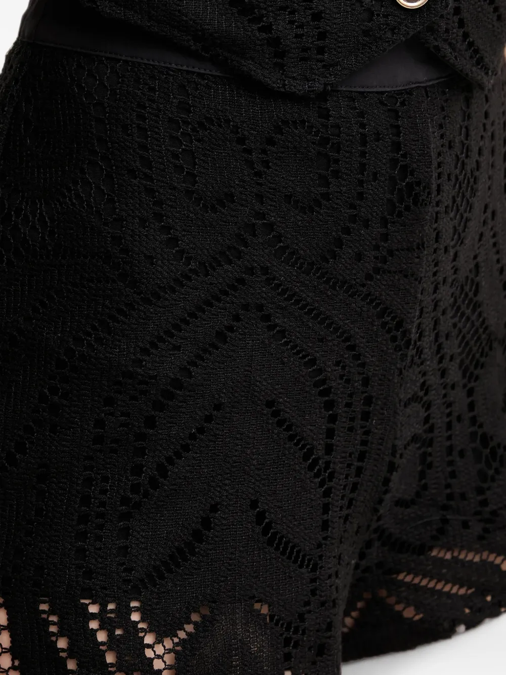 Gaudi lace mini shorts Zwart