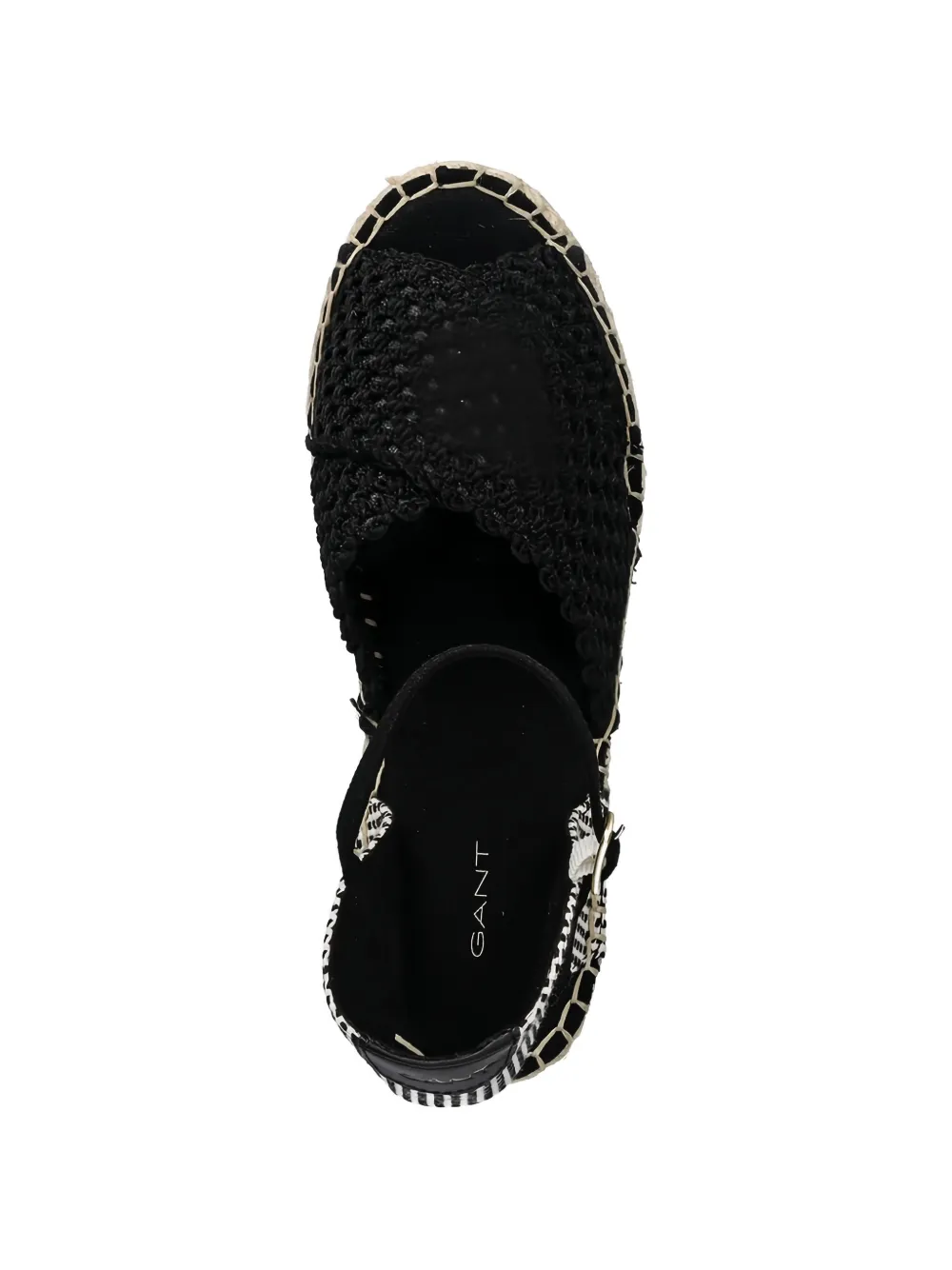 Gant ankle-strap espadrilles Zwart