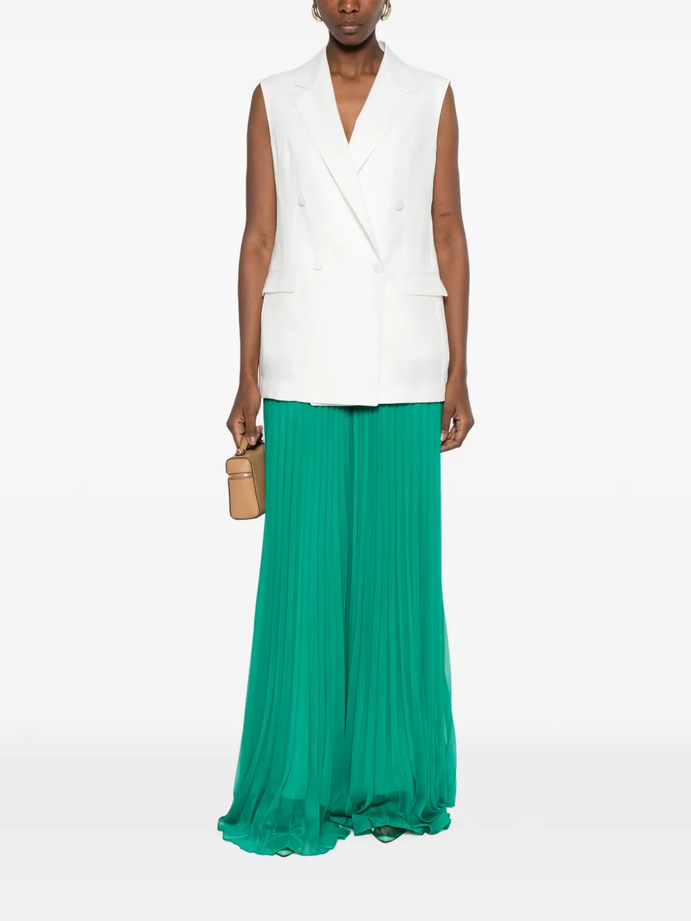Max Mara Mxegrembo geplooide broek Groen