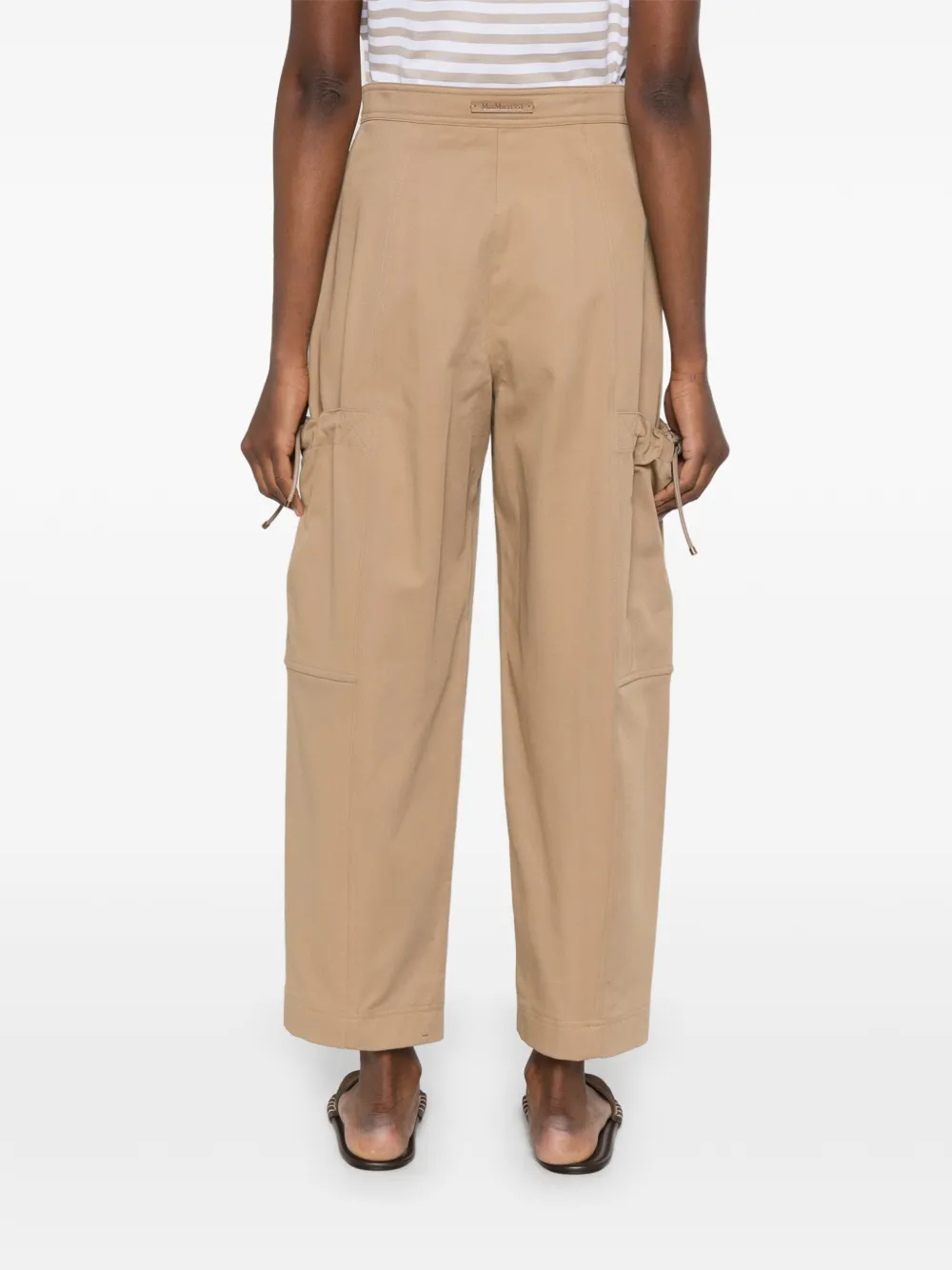 Max Mara Mxmlepre broek met cargo zak Beige