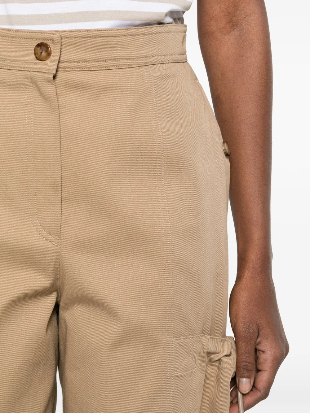 Max Mara Mxmlepre broek met cargo zak Beige