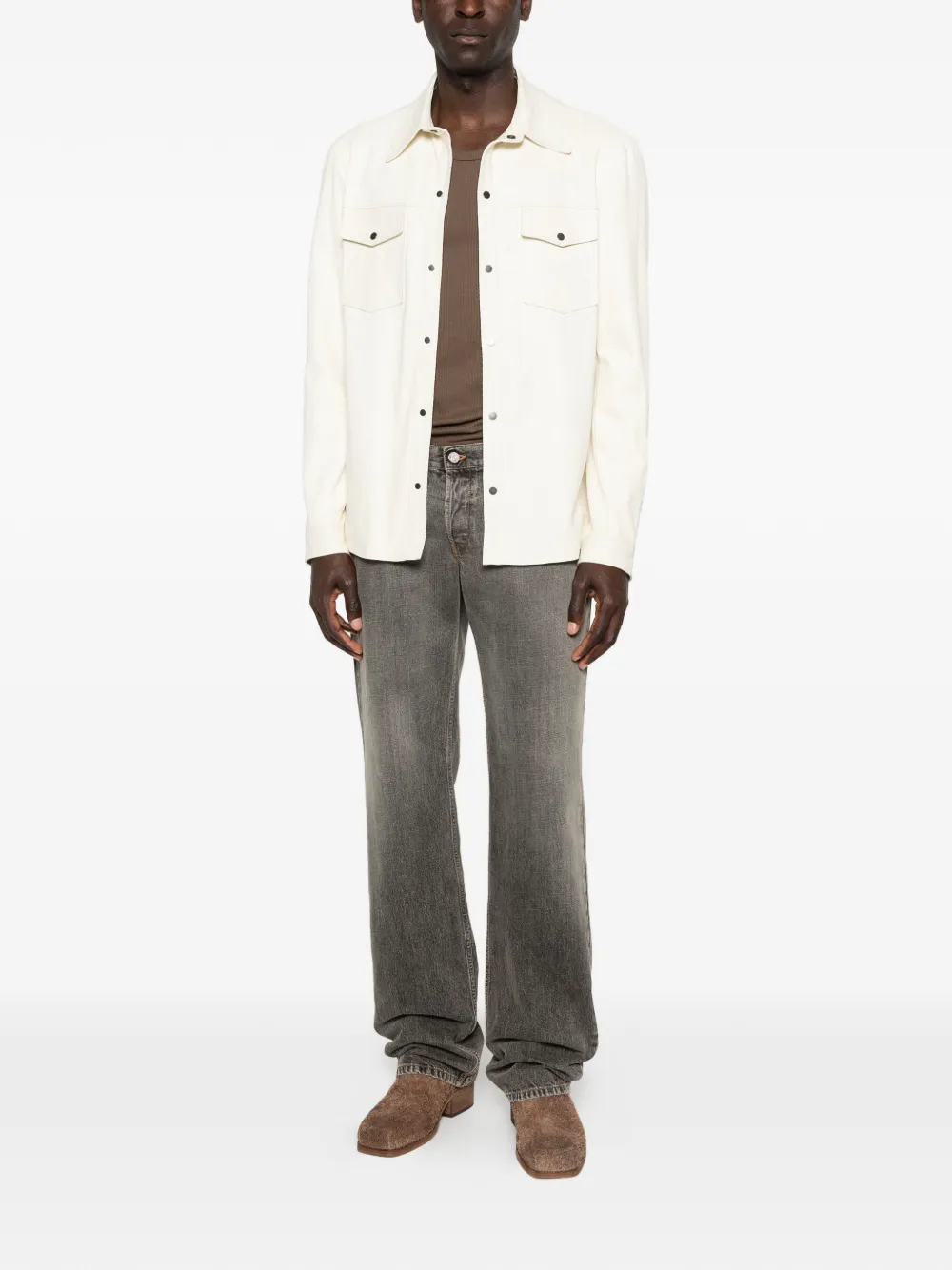 Salvatore Santoro Jack met zak en knoop Beige