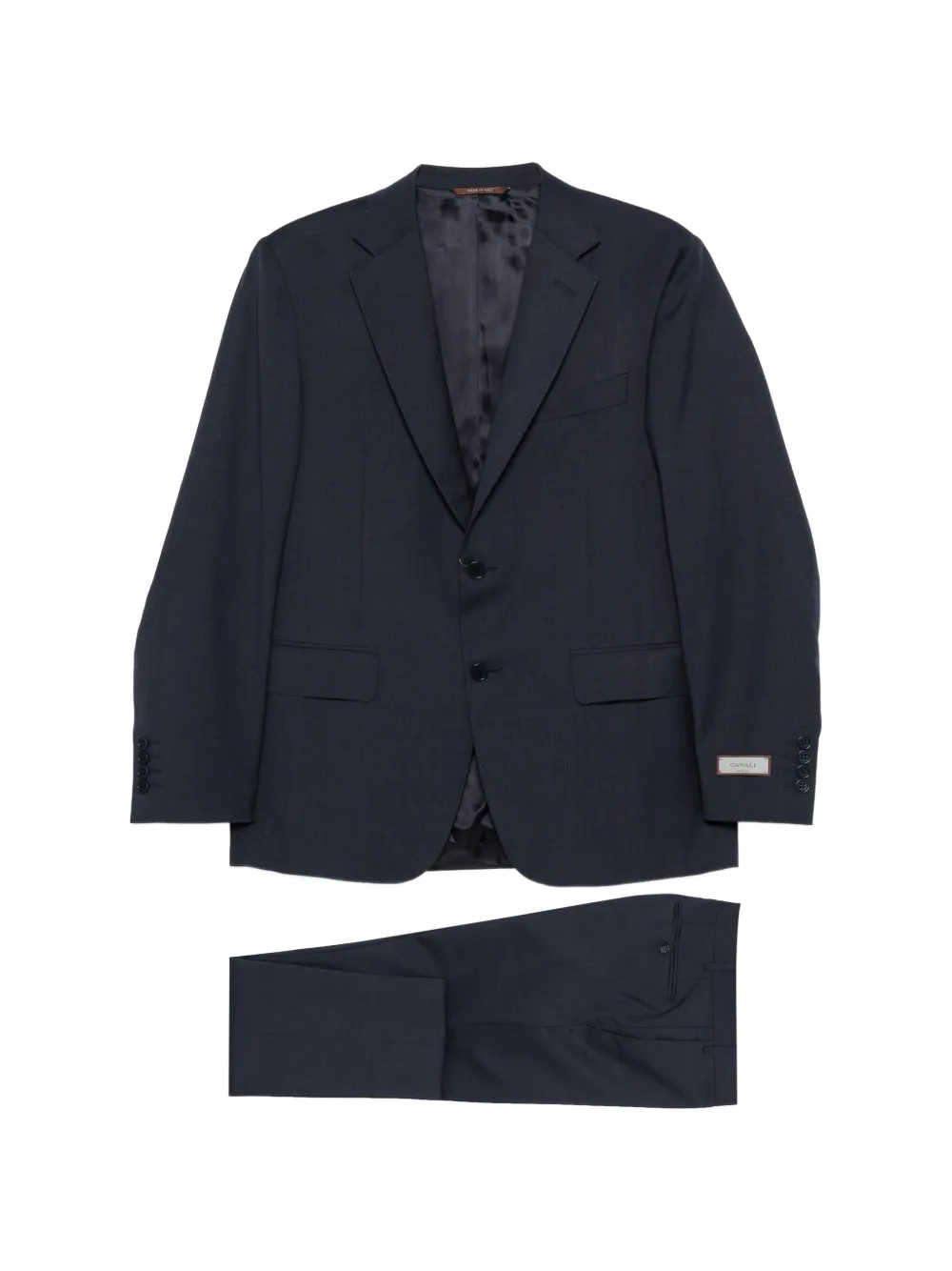 Canali notched lapel two-piece suit - Blu