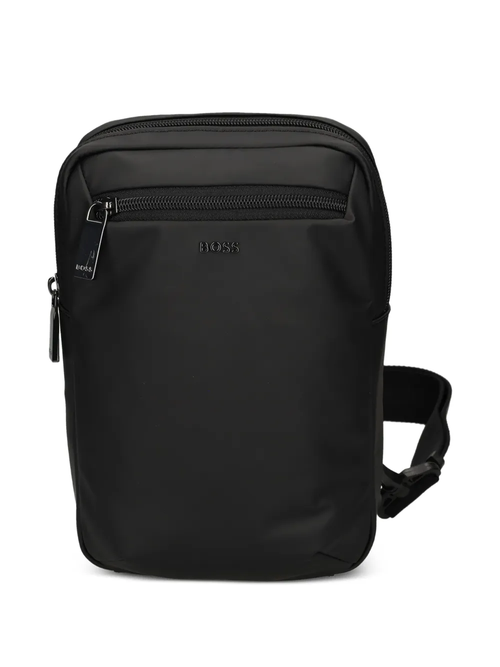 BOSS zip shoulder bag - Nero