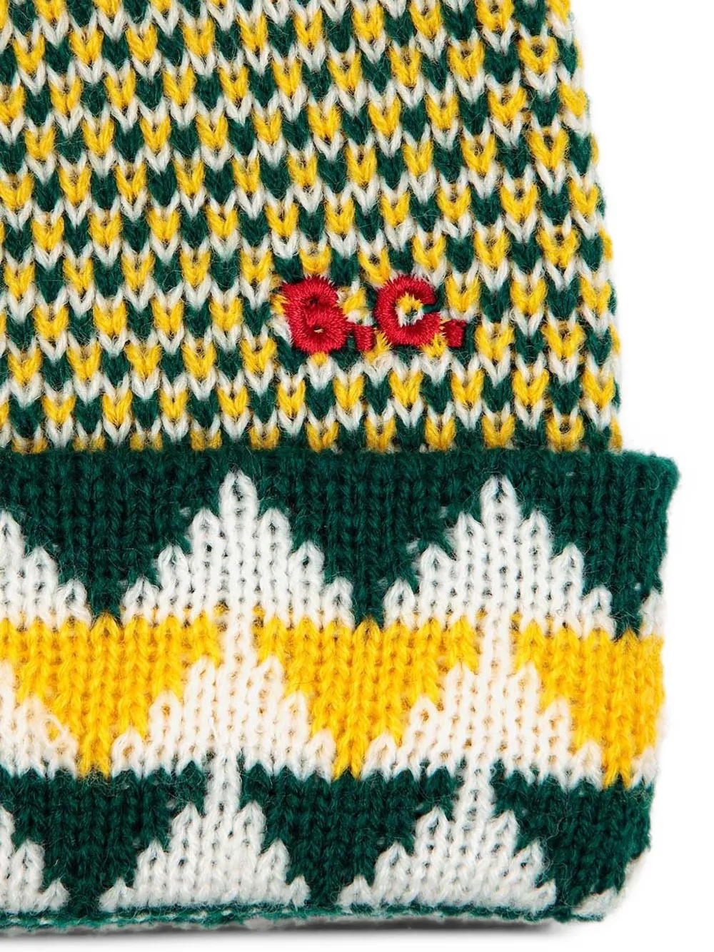 Bobo Choses Twee mutsen met geometrisch patroon Groen
