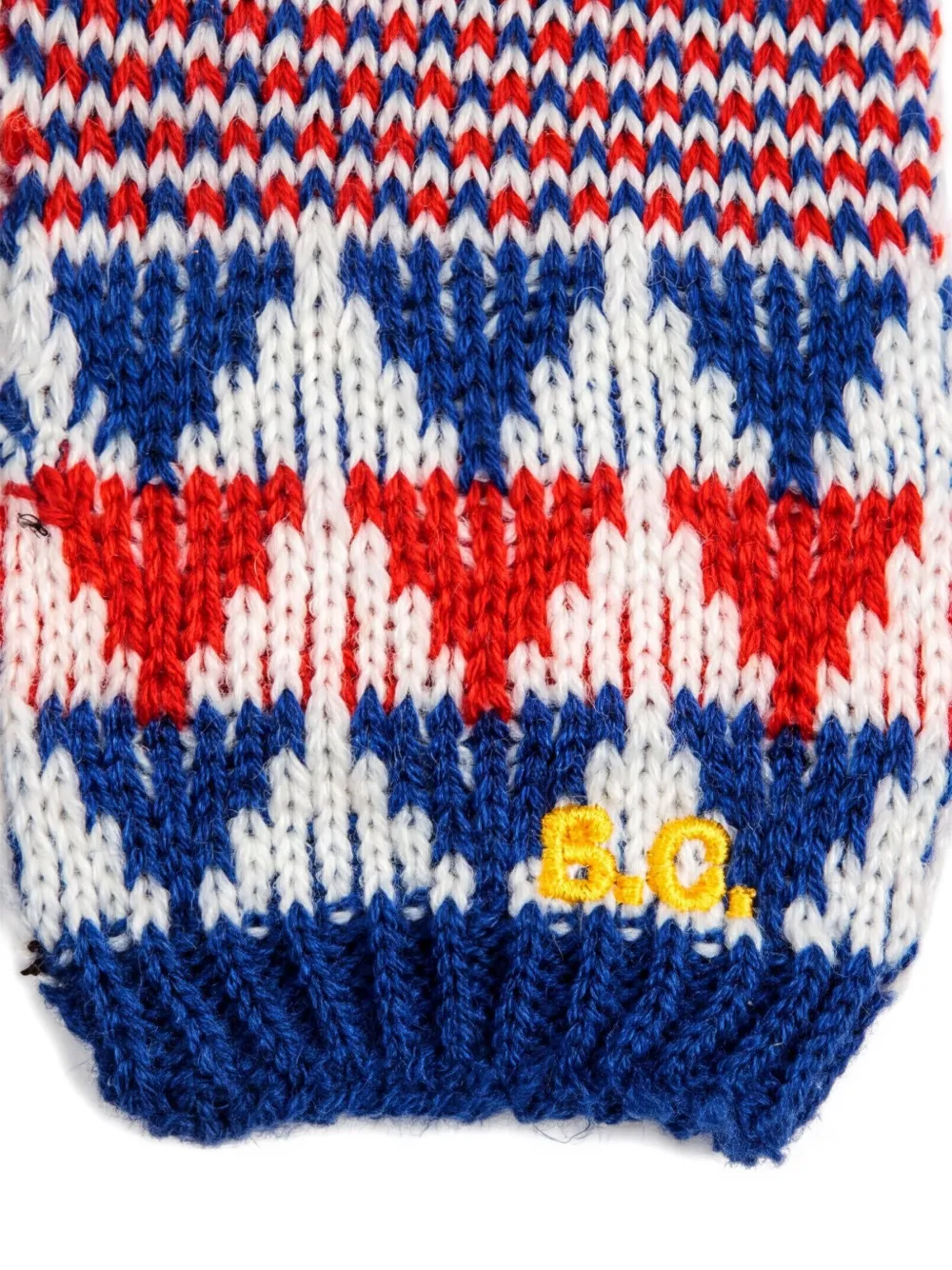 Bobo Choses Muts en wanten met geborduurd patroon Blauw