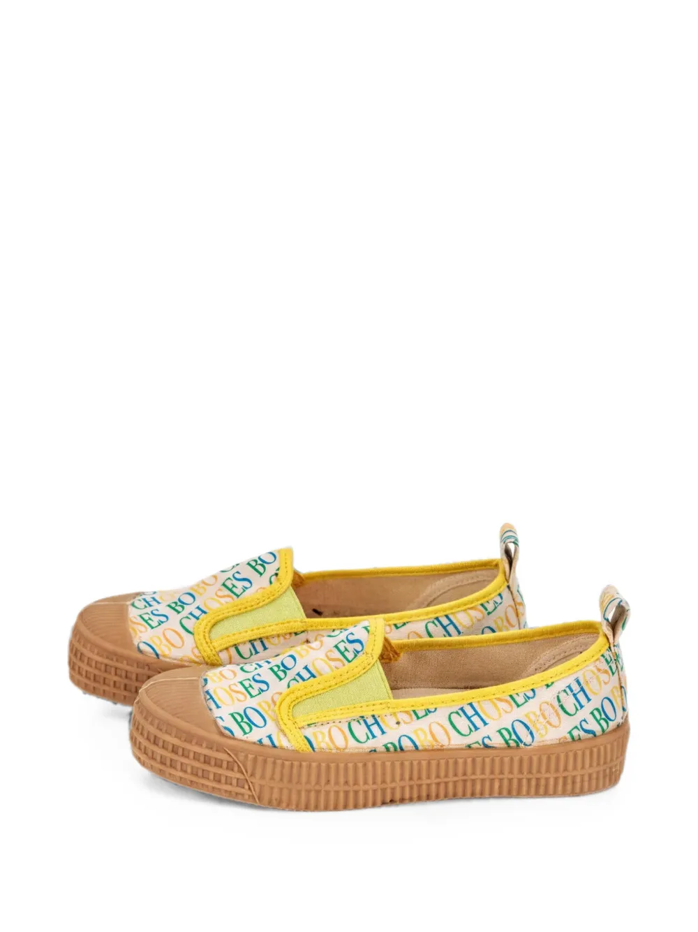 Bobo Choses Canvas sneakers met logoprint Beige