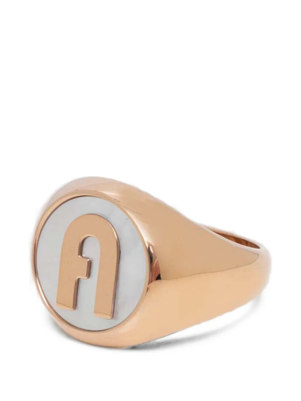 Furla logo-embellishment ring - Gold