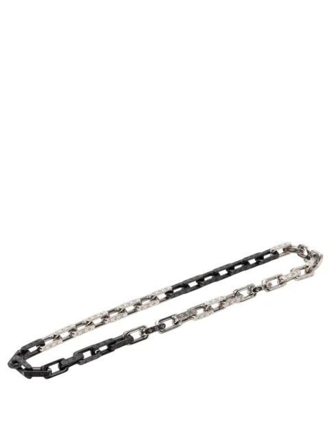 Louis Vuitton Pre-Owned collar en acero inoxidable con Monogram y cadena 2021-2025