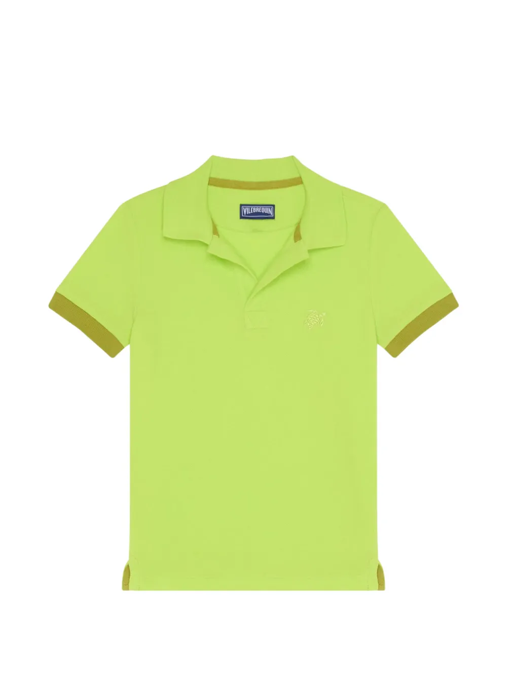 Vilebrequin Kids contrasting-trim polo shirt - Verde