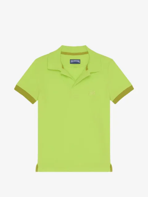 Vilebrequin Kids Poloshirt mit Kontrastbesatz