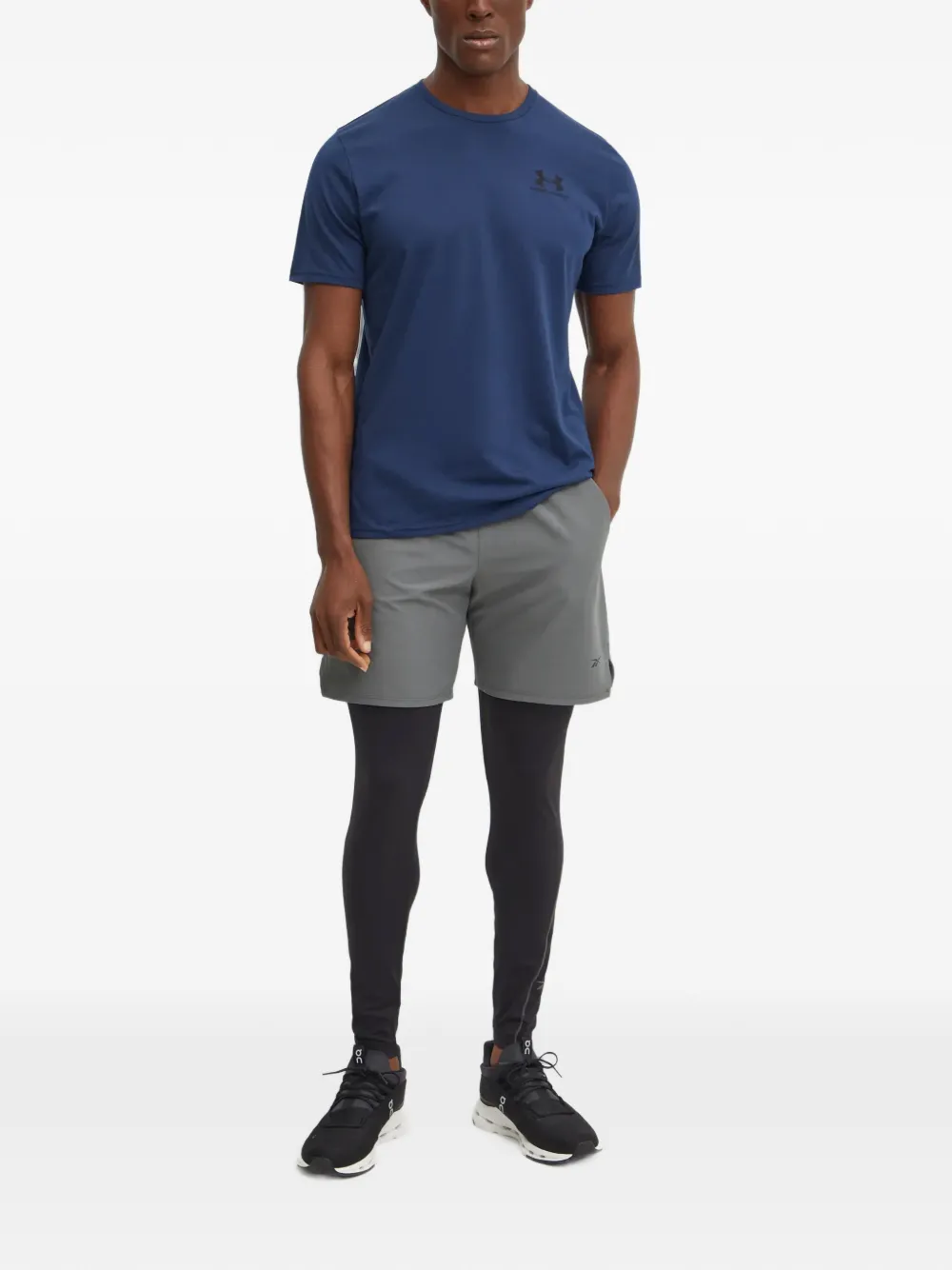 Reebok Hardloopshorts met logodetail Grijs