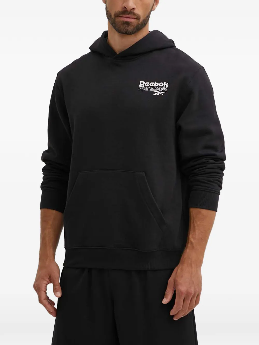 Reebok logo hoodie - Schwarz