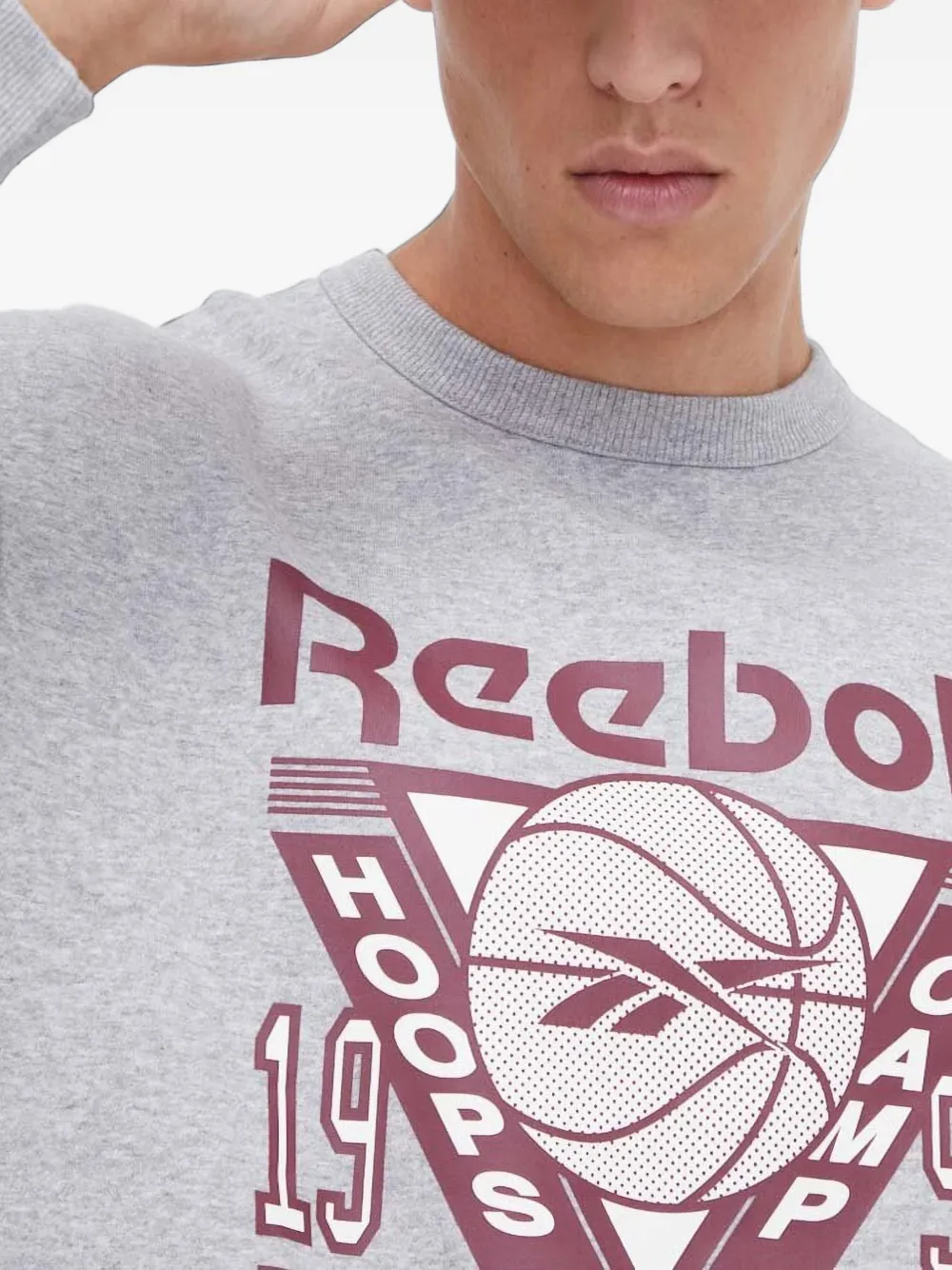 Reebok Sweater met print Grijs