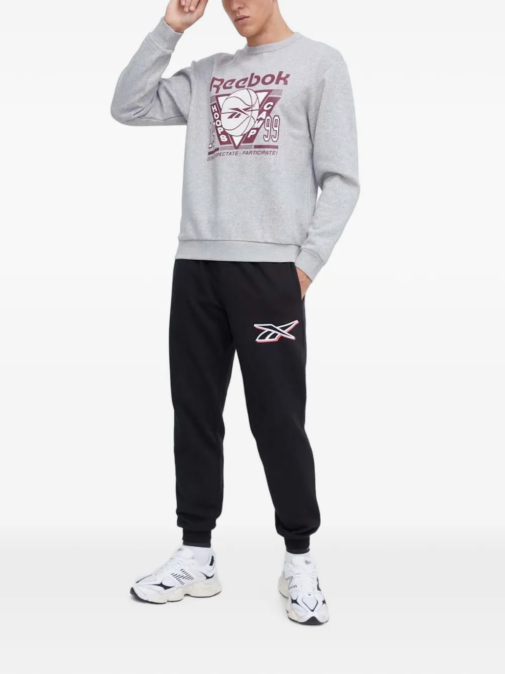 Reebok Sweater met print Grijs