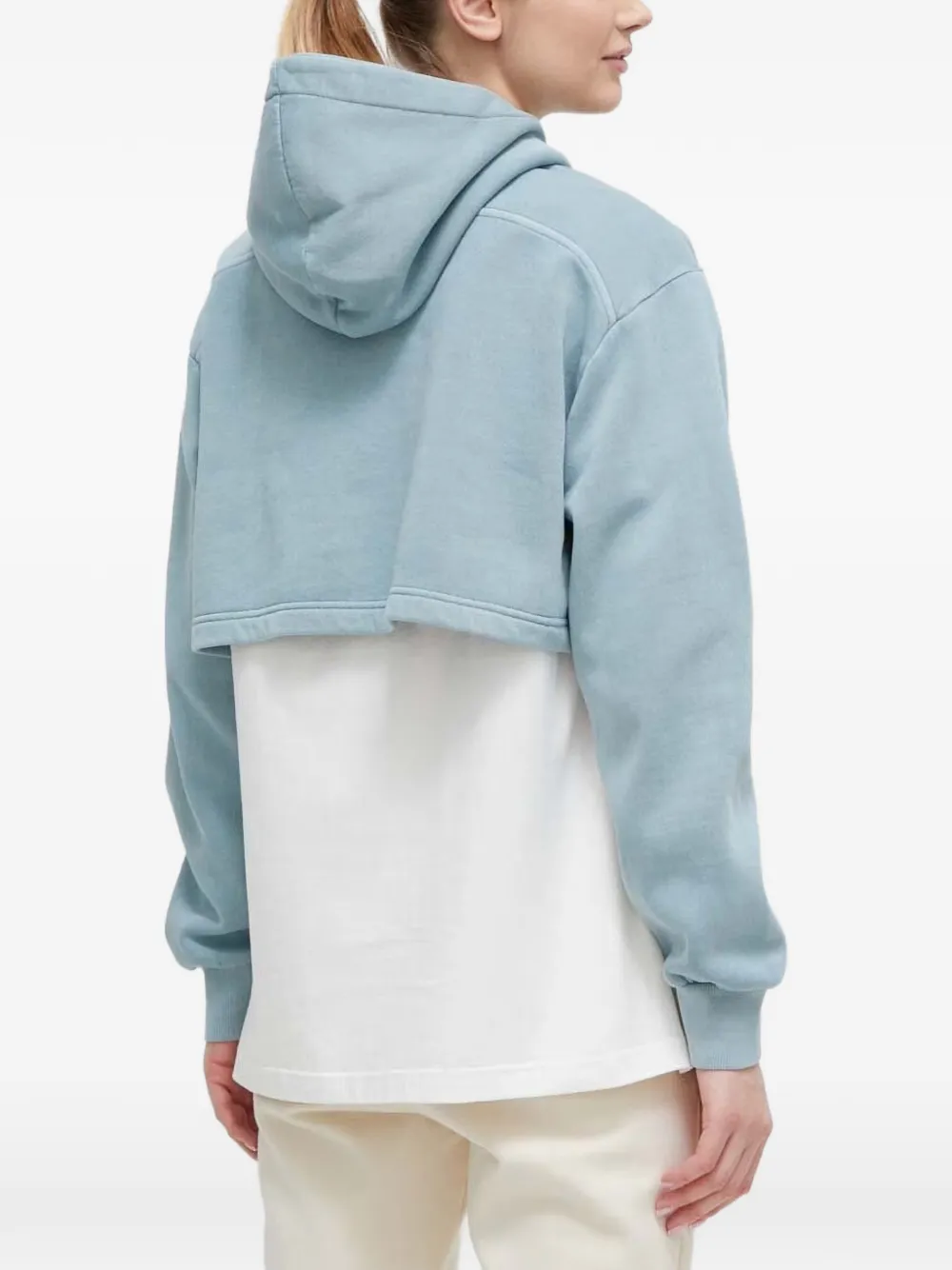 Reebok Cropped hoodie Blauw