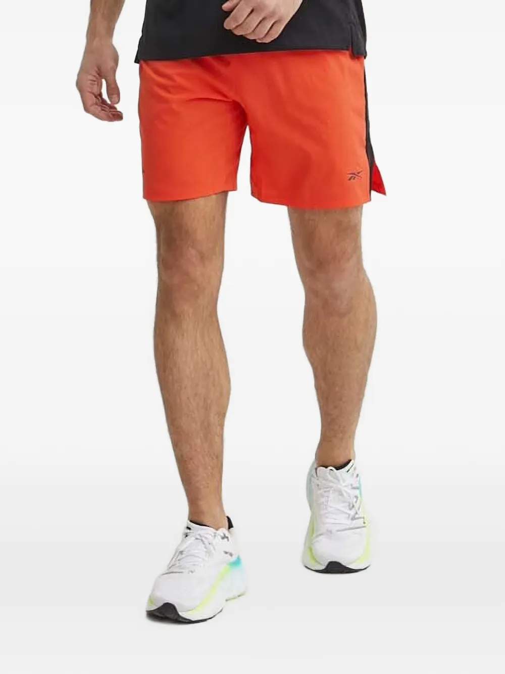 Reebok logo-print panelled shorts - Arancione