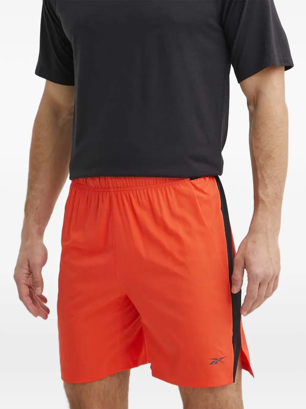 Reebok Shorts met logoprint Oranje