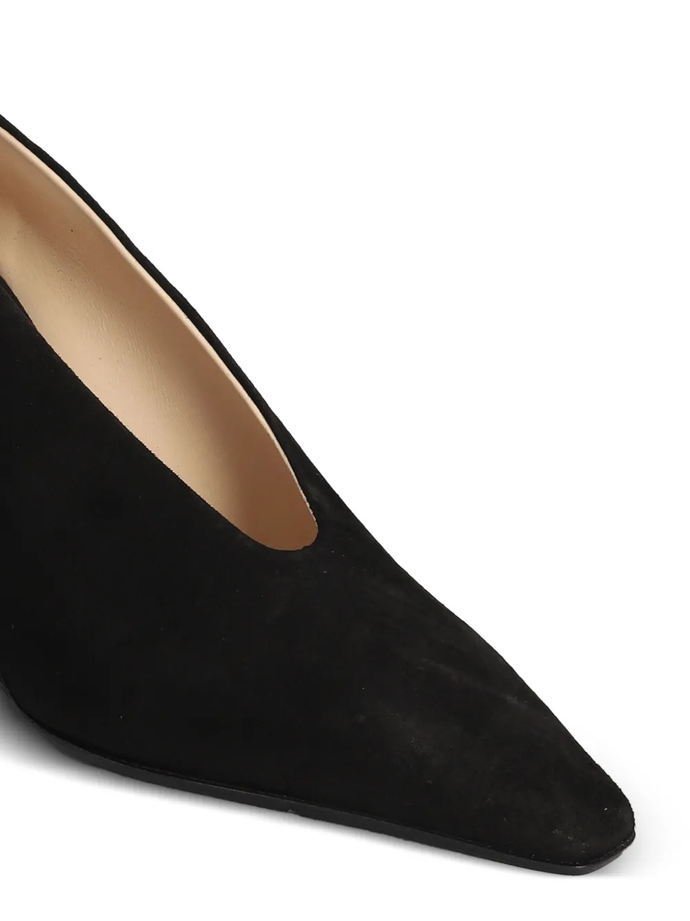 Fabio Rusconi 80 mm suède pumps met puntige neus Zwart