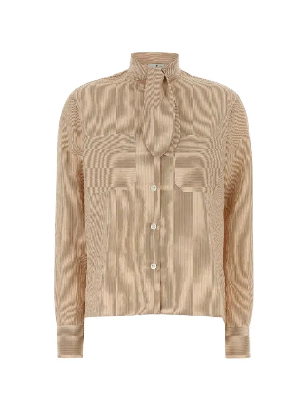 PT Torino Viola Striped Shirt in Neutrals