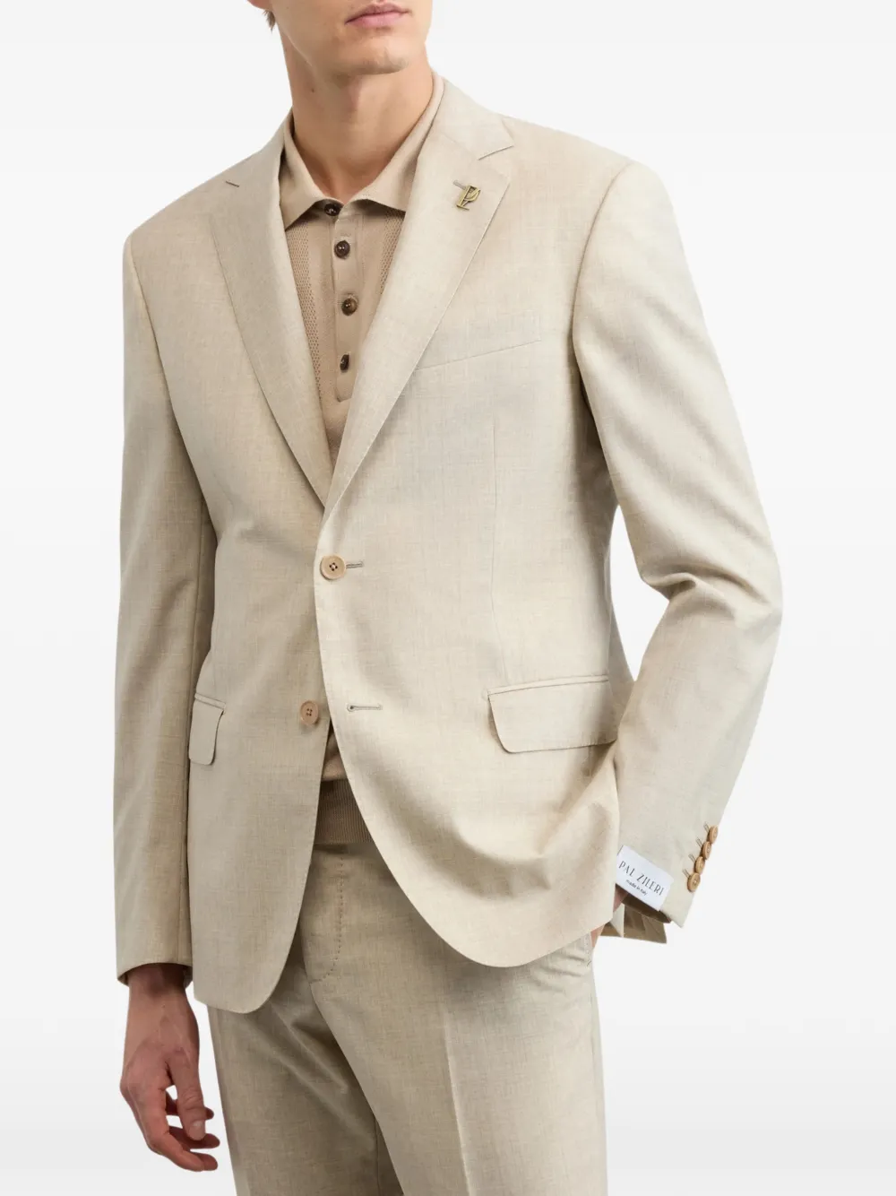 Pal Zileri Jack met gekerfde patch Beige