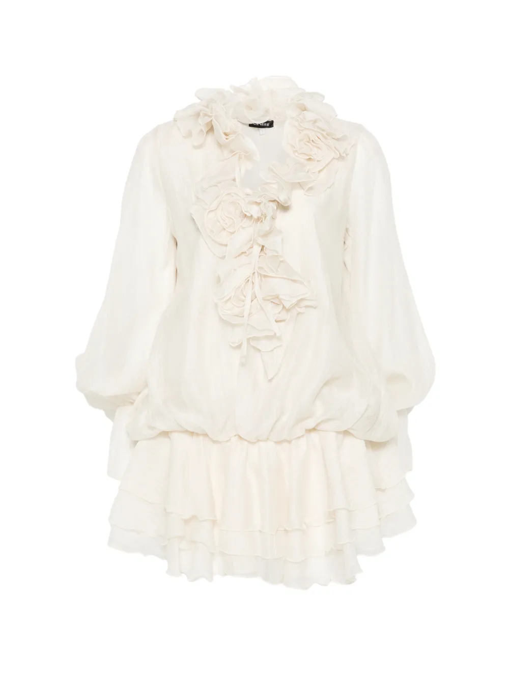 Cenere GB ruffled blouse - Toni neutri