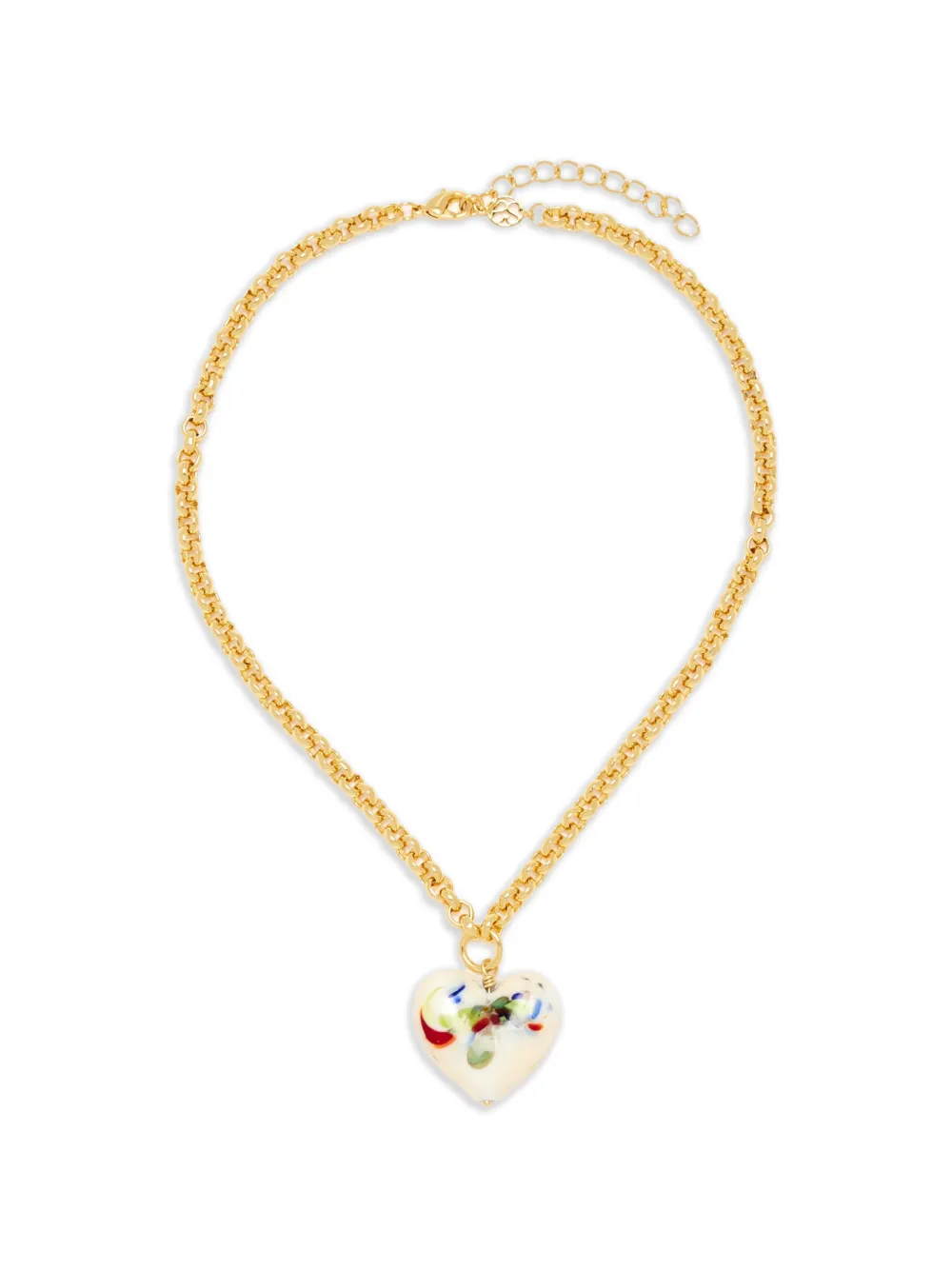 Sandralexandra heart-pendant necklace - Oro
