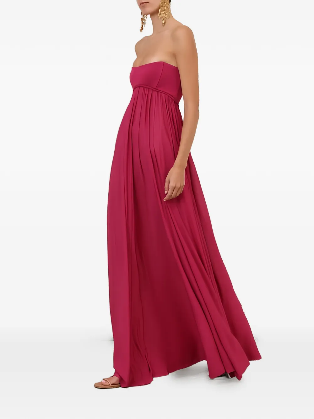 ZIMMERMANN Luna mouwloze maxi-jurk Roze