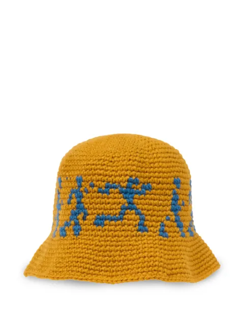 KidSuper running figures bucket hat