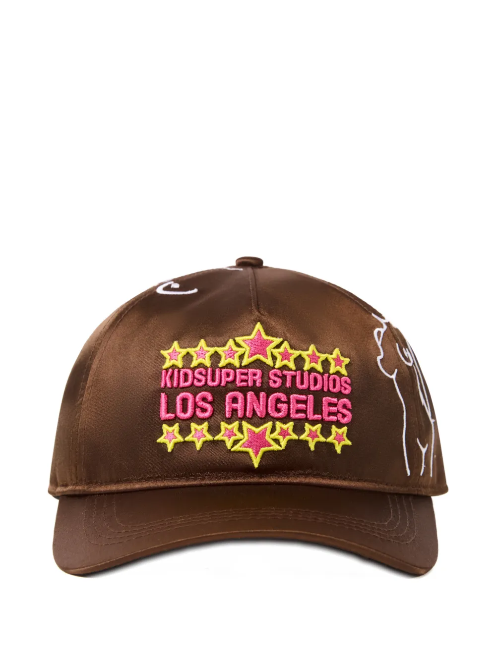 KidSuper star appliqué cap - Marrone