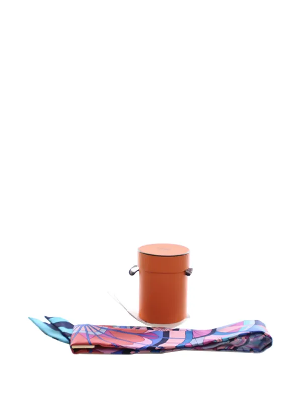 Hermès Pre-Owned 2020-2025 Rose De Compas Silk Twilly Scarf