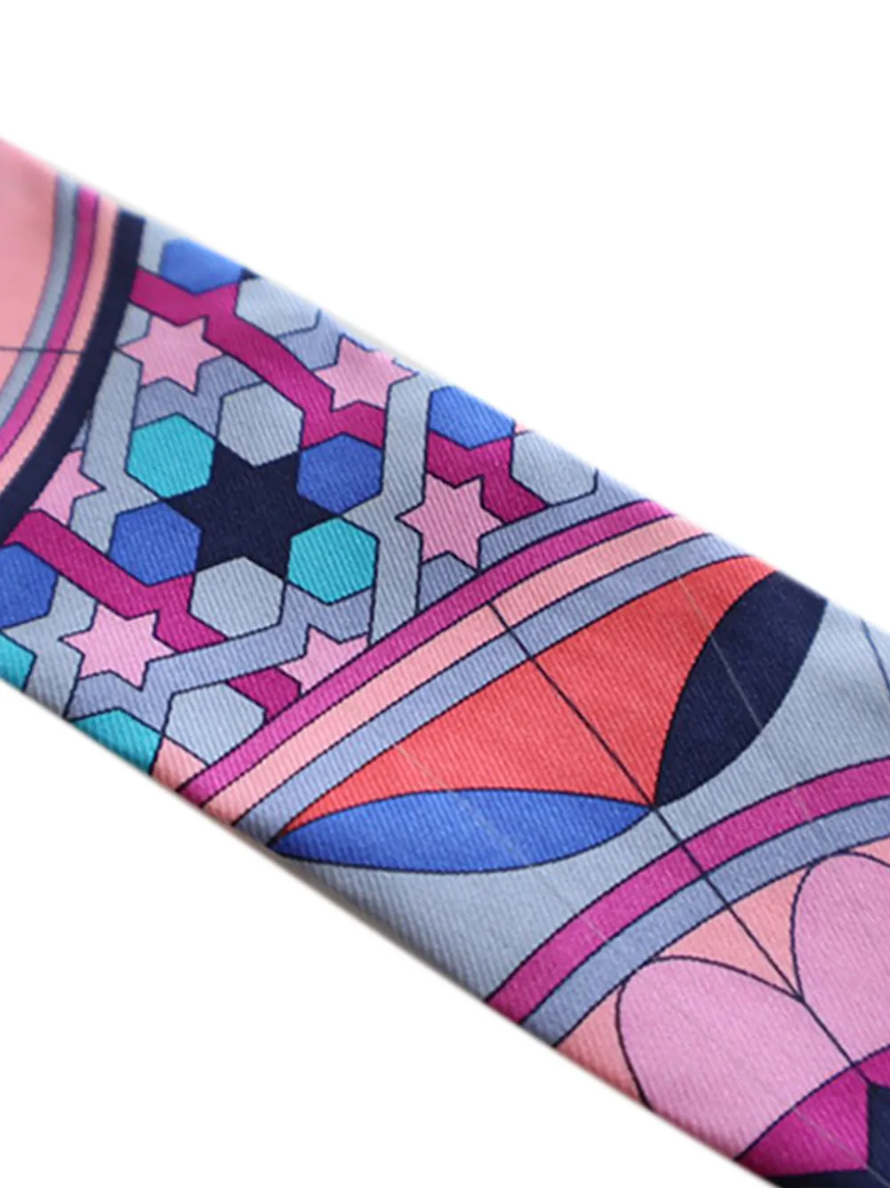 Hermès Pre-owned 2020-2025 Rose De Compas Silk Twilly Scarf Scarves - Blue 