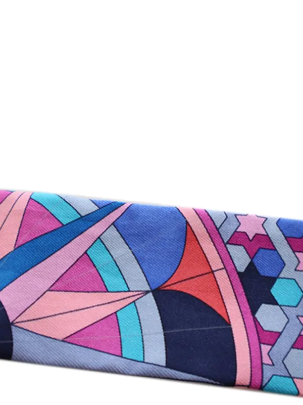Hermès Pre-Owned 2020-2025 Rose De Compas Silk Twilly Scarf