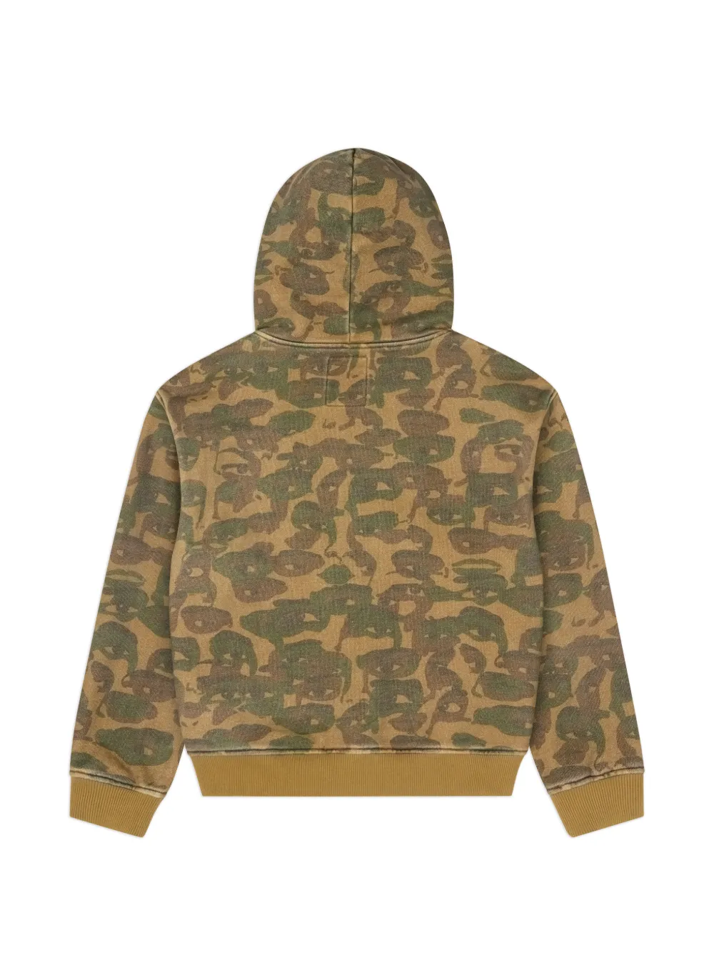 KidSuper Face Camo hoodie verfraaid met studs Beige
