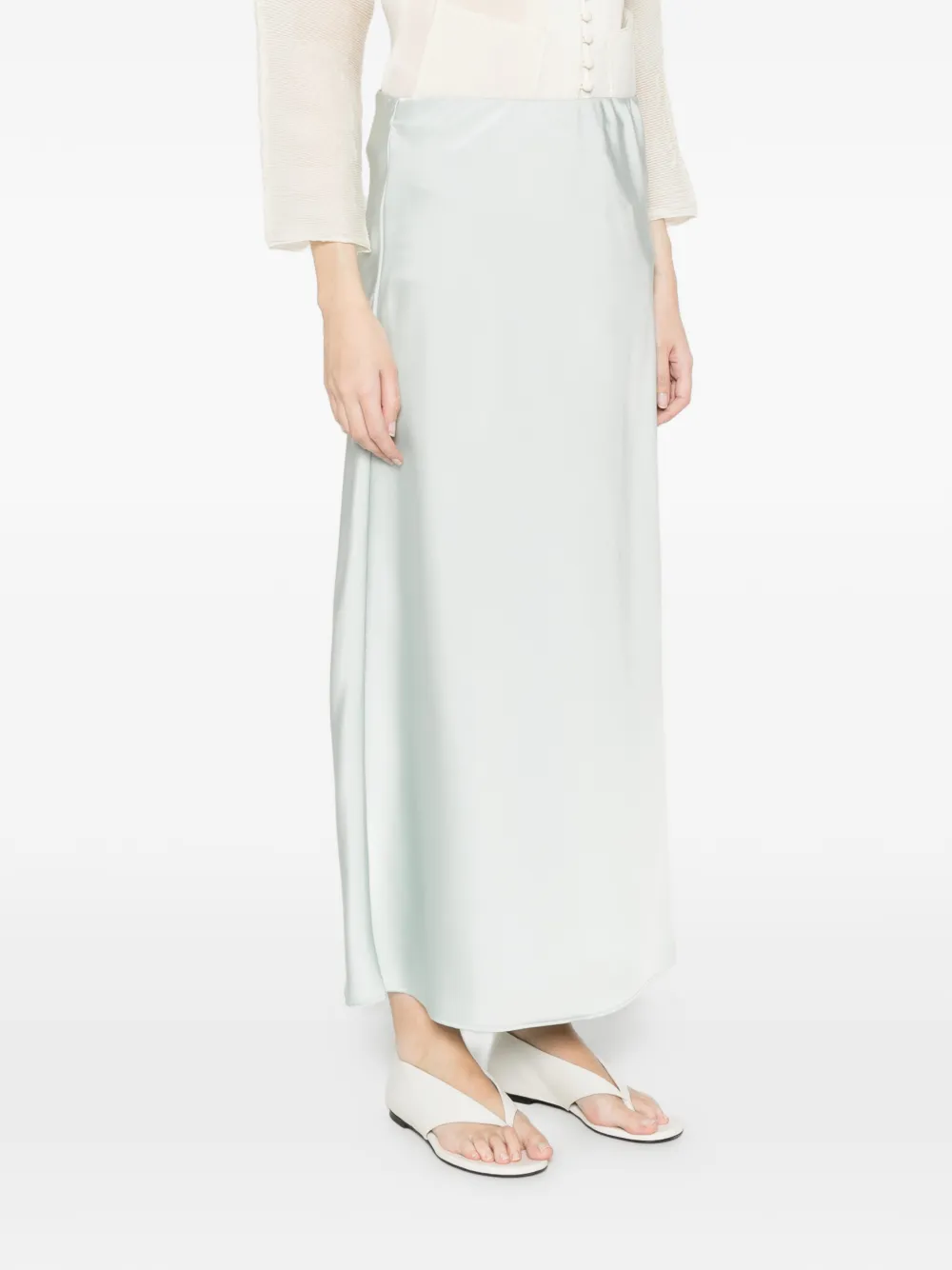  Calvin Klein Plain Midi Skirt - Green 