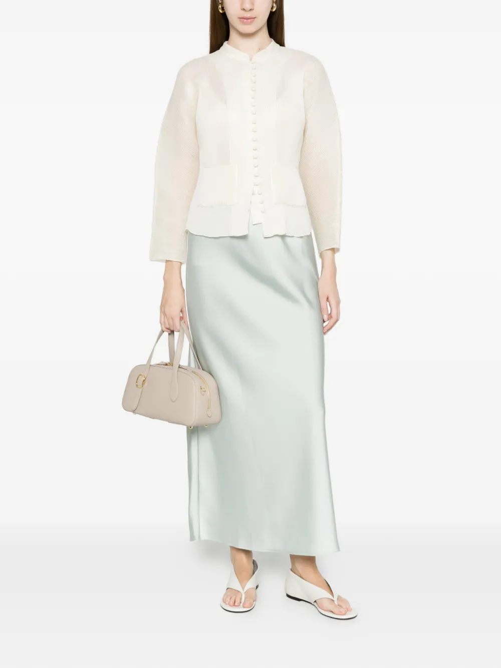  Calvin Klein Plain Midi Skirt - Green 
