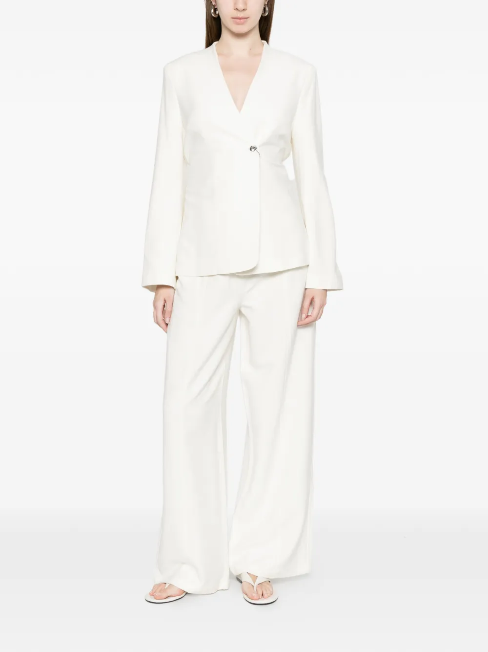  Calvin Klein Wide-leg Trousers - Neutrals 
