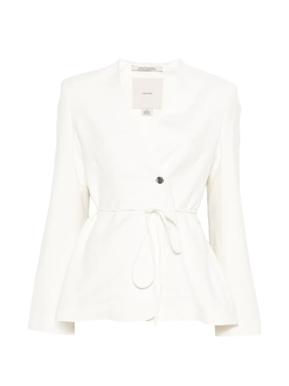 Calvin Klein tied-waist jacket - Nude