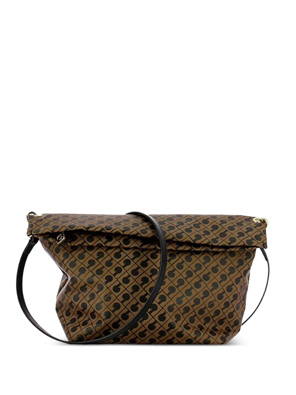 Gherardini Monogram-pattern crossbody bag - Marrone