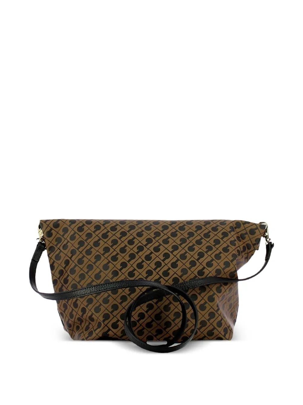  Gherardini Monogram-pattern Crossbody Bag - Brown 
