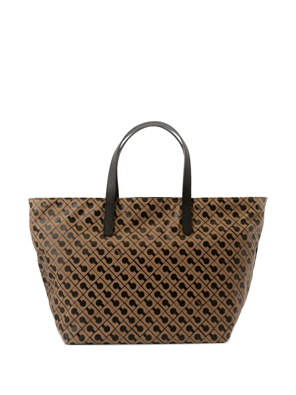 Gherardini patterned handle tote bag - Toni neutri