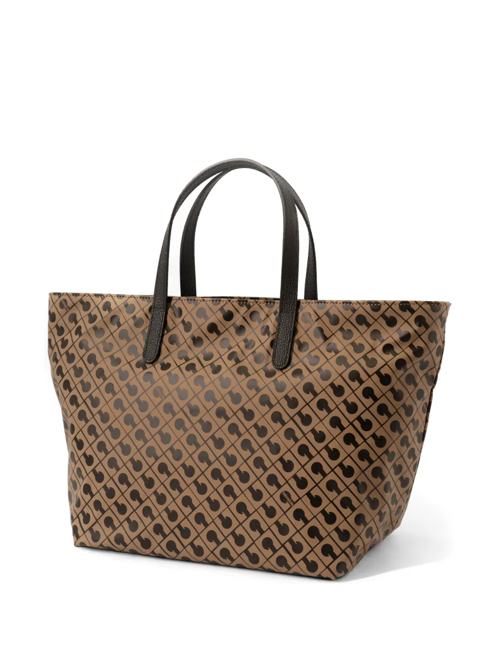  Gherardini Patterned Handle Tote Bag - Neutrals 