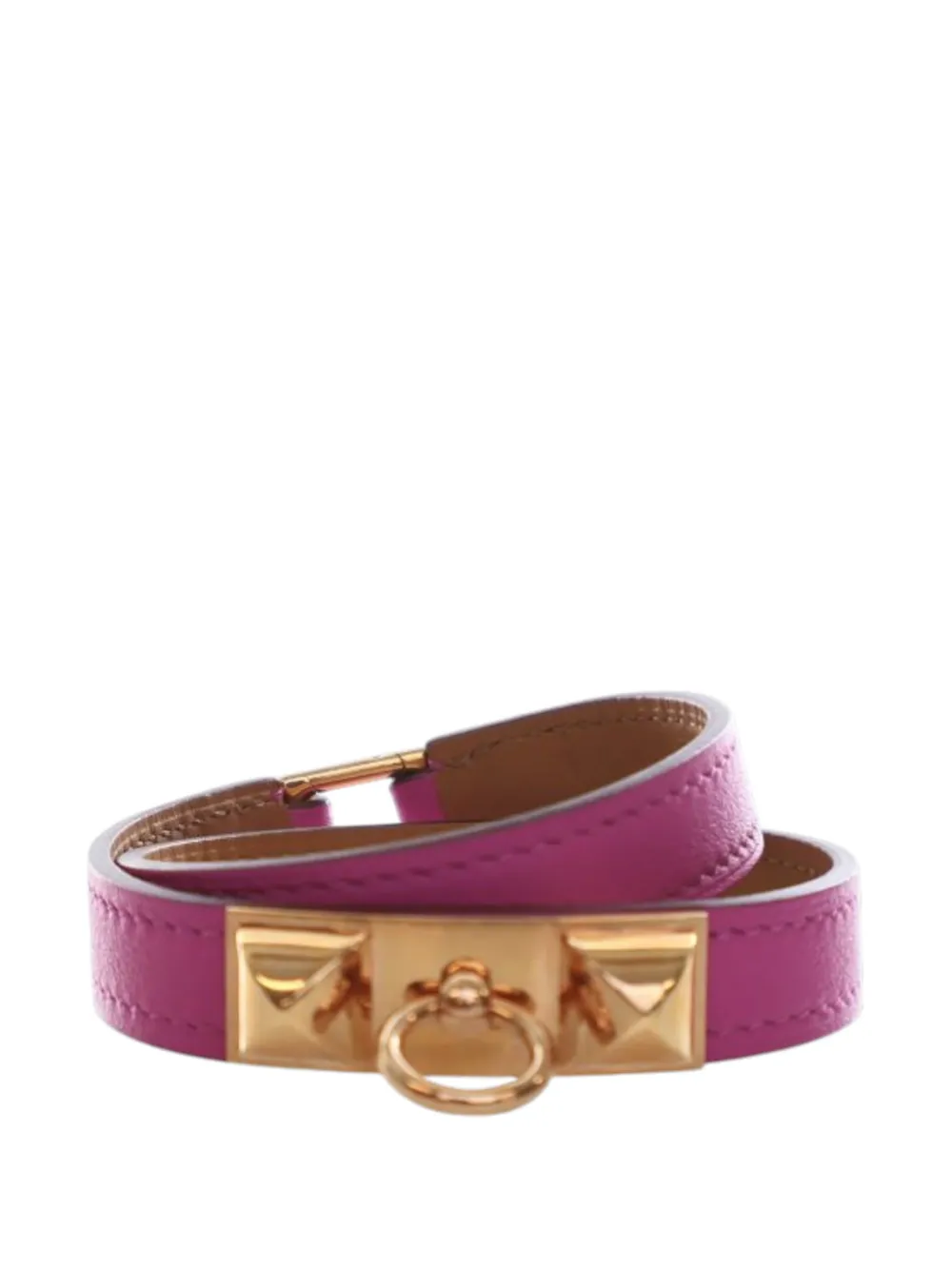 Hermès Pre-Owned 2018 Swift Rivale Double Tour Bracelet T3 costume bracelet - Oro