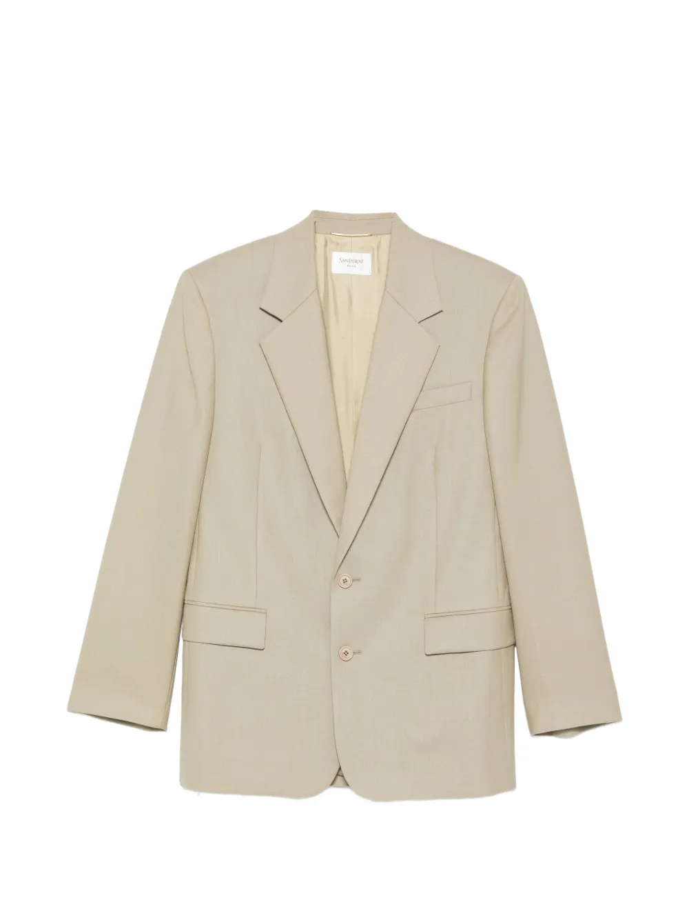 Saint Laurent flap-pocket blazer - Green