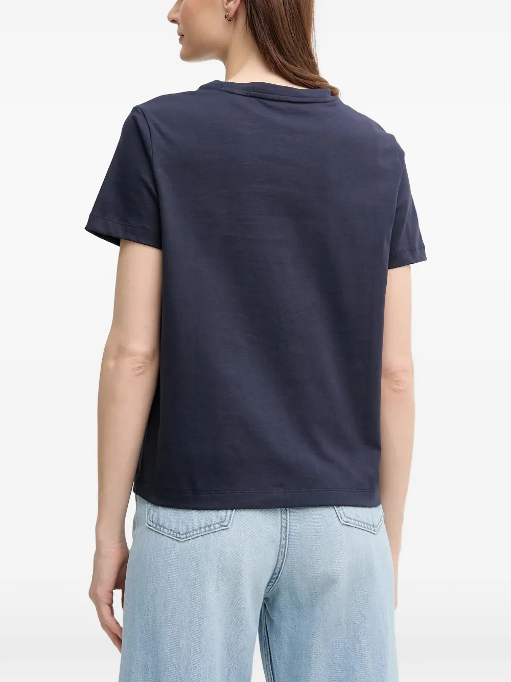 Gant T-shirt met borduurwerk Blauw