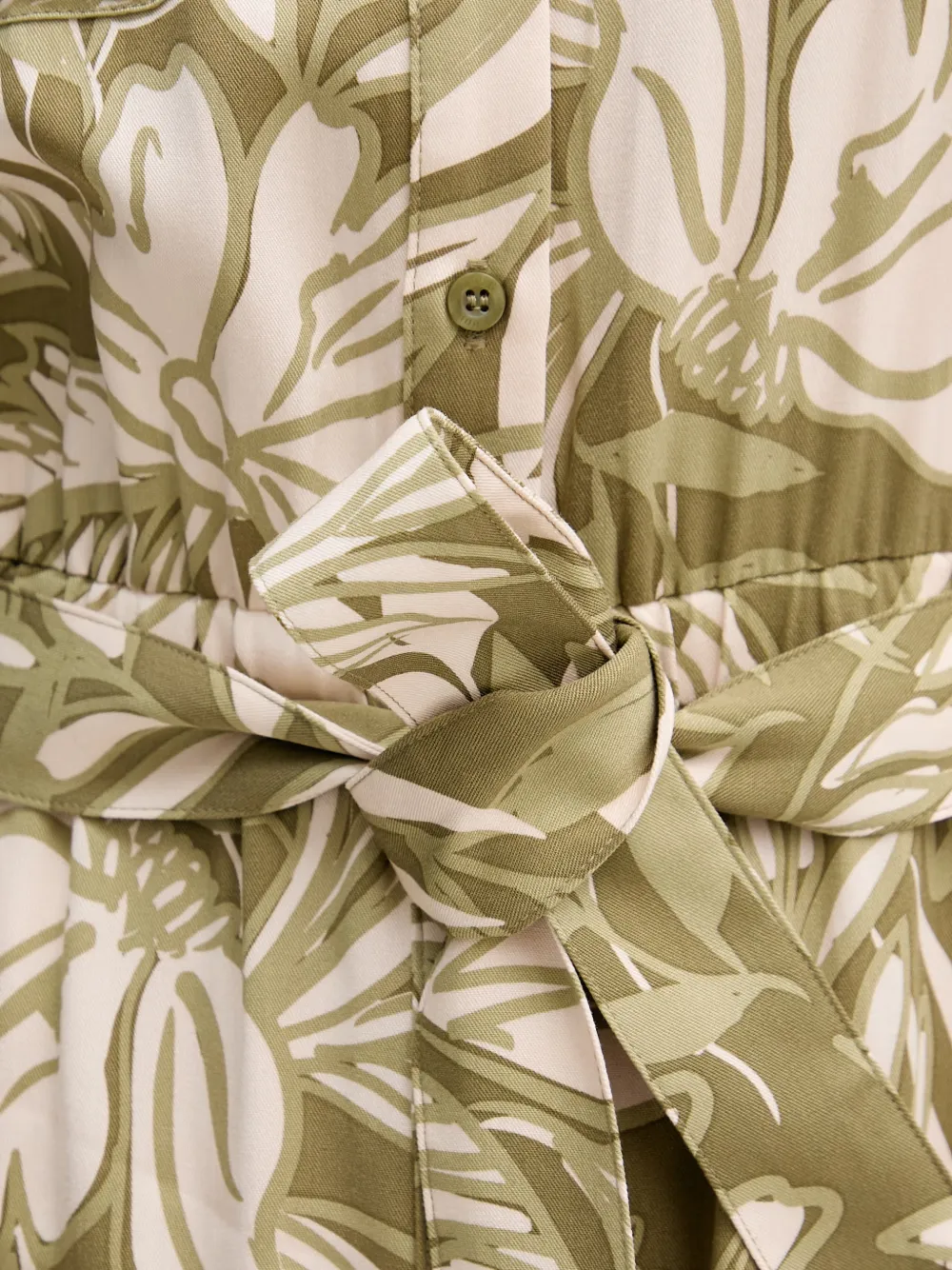 Gaudi Mini-jurk met bloemenprint en ceintuur Groen