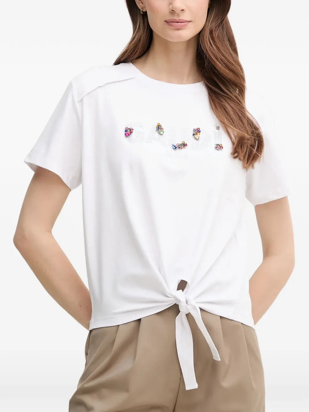 Gaudi t-shirt à manches courtes - Blanc Gaudi t-shirt à manches courtes - Blanc