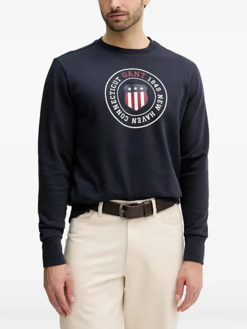 Gant logo-print crew-neck sweatshirt